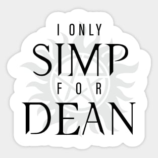 Dean Simp - White Sticker